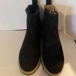 Sonoma Ortholite Eco Black Suede Booties Size 9W